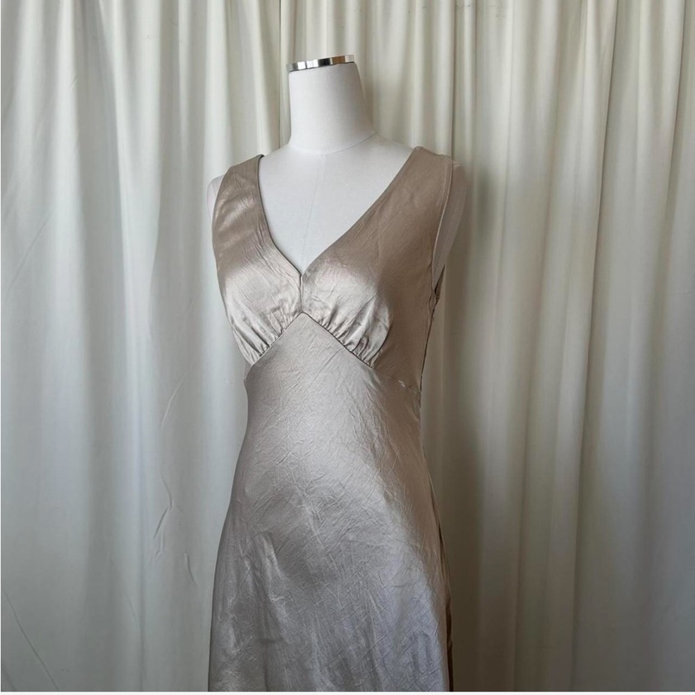Margaret O ‘Leary Darya Double V Neck Dress Y2K style size small. - Picture 3 of 8